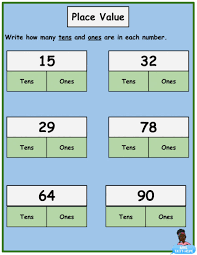 Students are usually seven to eight years old at this level. Place Value Of 2 Digit Numbers Worksheet