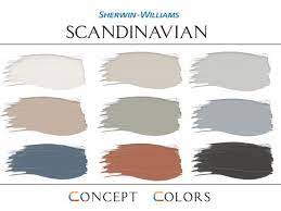 Scandinavian House Paint Color Palette