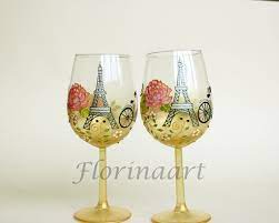 Buy Paris Wine Glasses Eiffel Tower