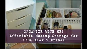 affordable makeup storage for ikea alex