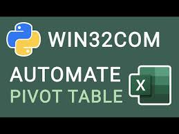 automate excel pivot table with python