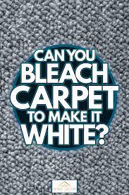 can you bleach carpet to make it white