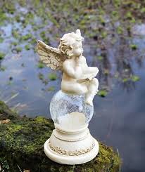 Solar Powered Fairy Angel Cherub Garden