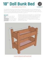 build an american girl doll bunk bed