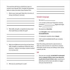 Sample Elevator Pitch Template 11 Free Documents In Pdf Word