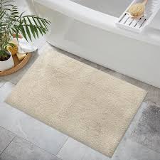 polyester bath mat in the bathroom rugs