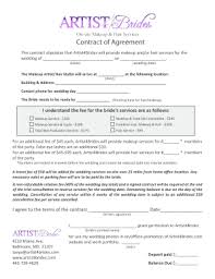 site makeup hair services contract