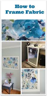 How To Frame Fabric For Wall Art With A