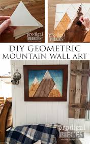 Diy Mountain Wall Art Geometric Fun