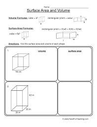 Answers for the worksheet on prism are given below to check the exact answers of the above. Volume Surface Area Rectangular Prisms Worksheet Have Fun Teaching