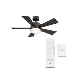 Its design offers the impact of a chandelier fixture and the cooling feature of a ceiling fan in one unit. Wynd 42 Inch 5 Blade Indoor Outdoor Smart Ceiling Fan With Led Light Overstock 25737961