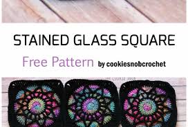 Crochet Stained Glass Square Free