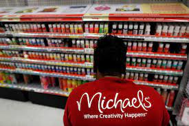michaels shares barely budge after