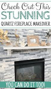Stunning Quartz Fireplace