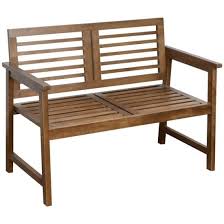 2 Seater Wooden Garden Bench With