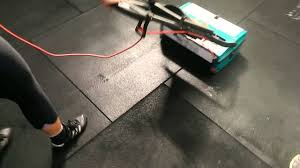 cleaning a crossfit box floor you