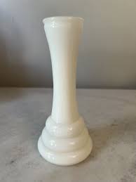 Vintage Randall White Milk Glass Bud