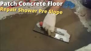 patch concrete floor repair shower