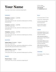 Download    Free Microsoft Office DOCX Resume And CV Templates