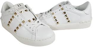Valentino Rockstud White Shoes