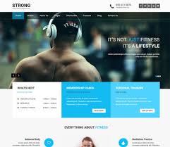strong theme free wordpress fitness template