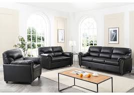 black bonded leather sofa loveseat r