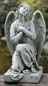 small angel statues for garden kneeling
