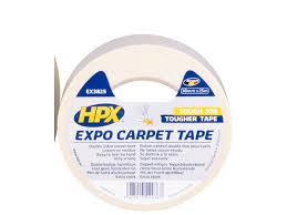 expo carpet tape 38mm x 25m white miazone