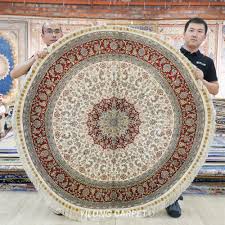 handmade pure silk rug persian villa