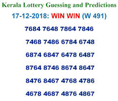 17 12 2018 Win Win Lottery W 491 Results Today Today
