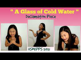 A Glass Of Cold Water Declamation