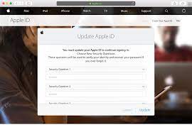 reset your apple id security questions