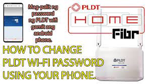 change pldt wifi pword using phone