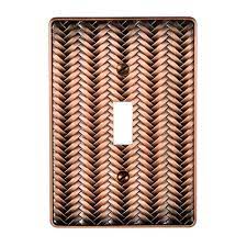 Amerelle Copper 1 Gang Toggle Wall