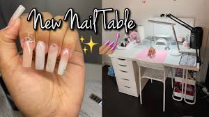 setting up my new nail desk a nail
