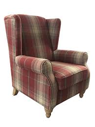 In this case, aesthetic upholstery of tartan armchair in the plaid cream&red grid. Venta Red Plaid Armchair En Stock