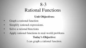 Ppt 8 3 Rational Functions Powerpoint