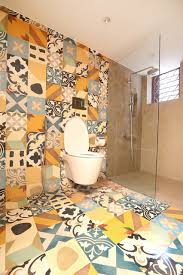 Patterned Bathroom Floors From Indian Homes