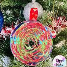 diy old cd christmas ornament craft for