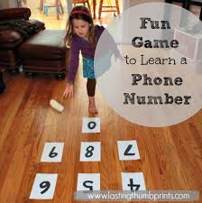 game to teach children their phone number