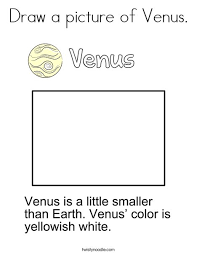 100% free planets and astronomy coloring pages. Draw A Picture Of Venus Coloring Page Twisty Noodle