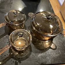 Corning Pyrex Amber Glass Cookware