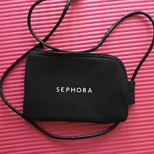 sephora black travel pouch makeup bag