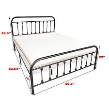 dumee metal queen bed frame with