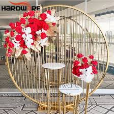 party furniture stainless steel round