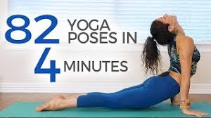 82 yoga poses in 4 minutes 30 days of