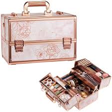 joligrace makeup case rose gold beauty