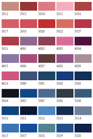 Floor Paint Colour Selection Charts