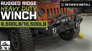 rugged ridge heavy duty 8 500 lb winch