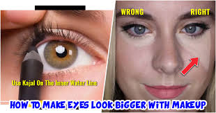 eyes look bigger with makeup tutorial